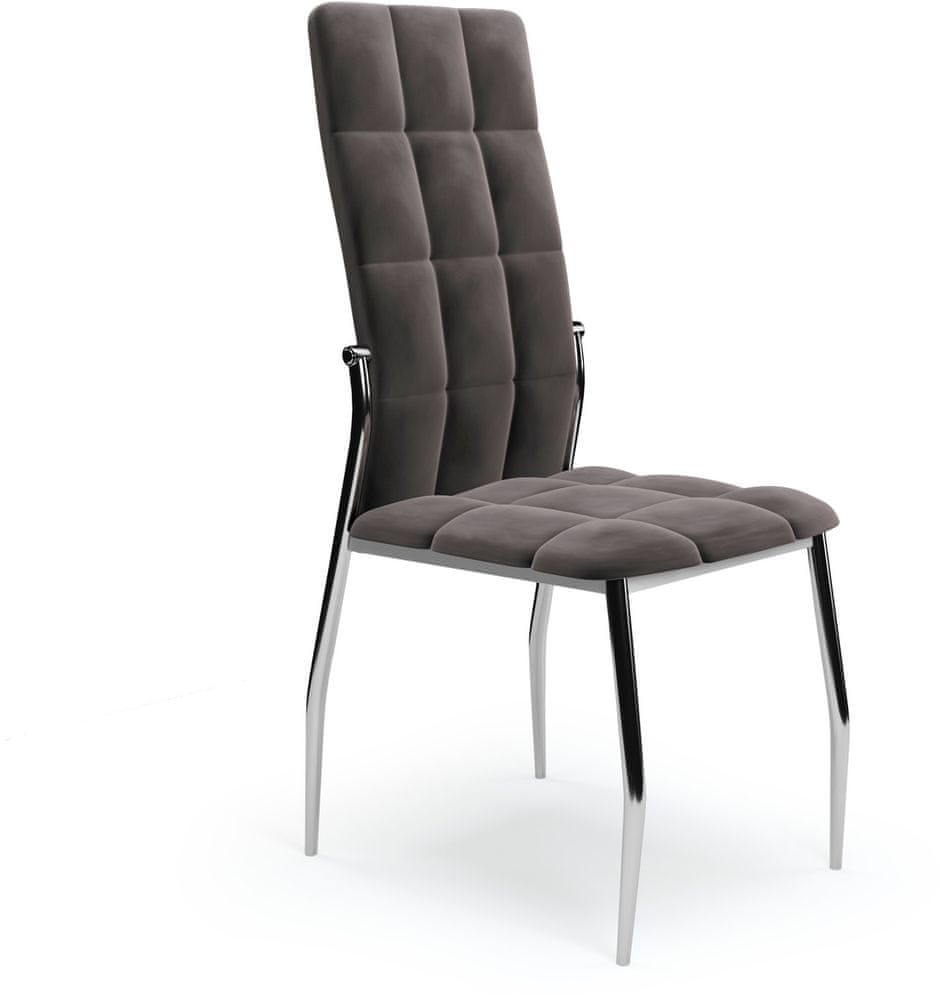 Halmar Jedálenská stolička K416, sivá